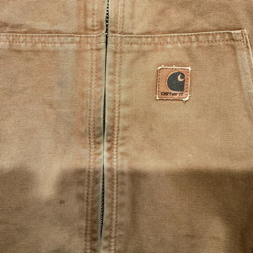Vintage distressed tan hooded Carhartt jacket - Picture 4 of 12